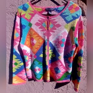 Northern Isles knitted multicolor cardigan